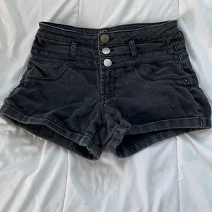 Black No Boundaries Jean Shorts